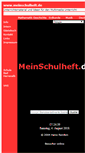 Mobile Screenshot of meinschulheft.de